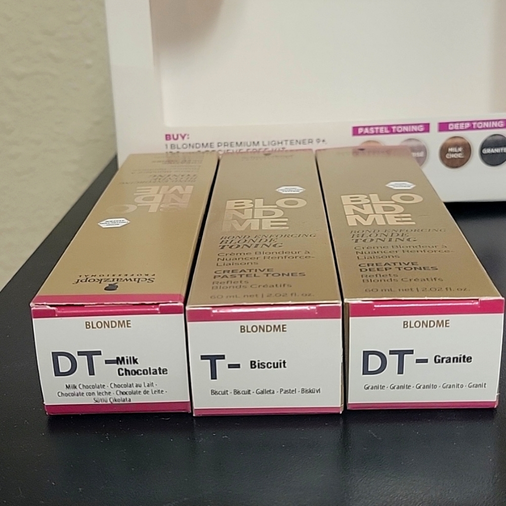 Schwarzkopf BLONDME toning, 2.02 Oz . Includes 3 2oz for toning or shadow root